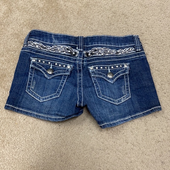 Zipper shorts - size: medium - denim and bling - Picture 2 of 4